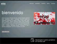 Tablet Screenshot of erizomultimedia.com